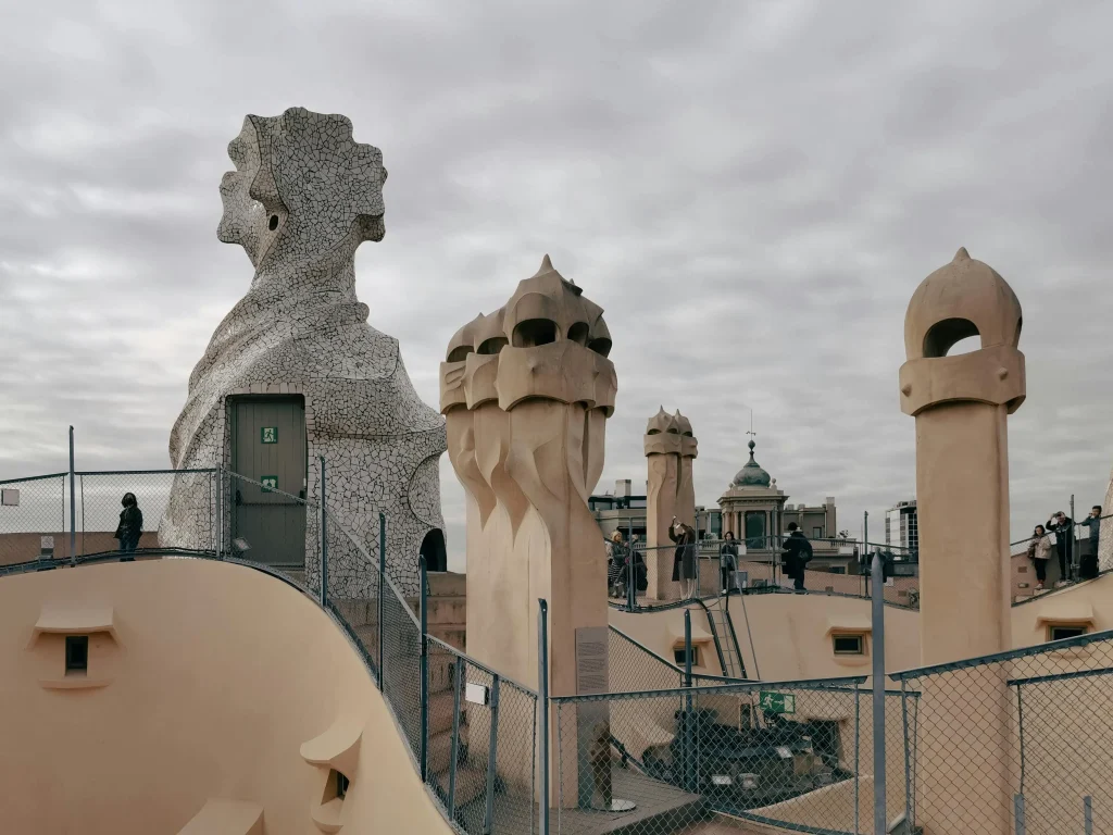 Barcelona travel guide viewpoint scene with rooftops and landmarks for first-time visitors