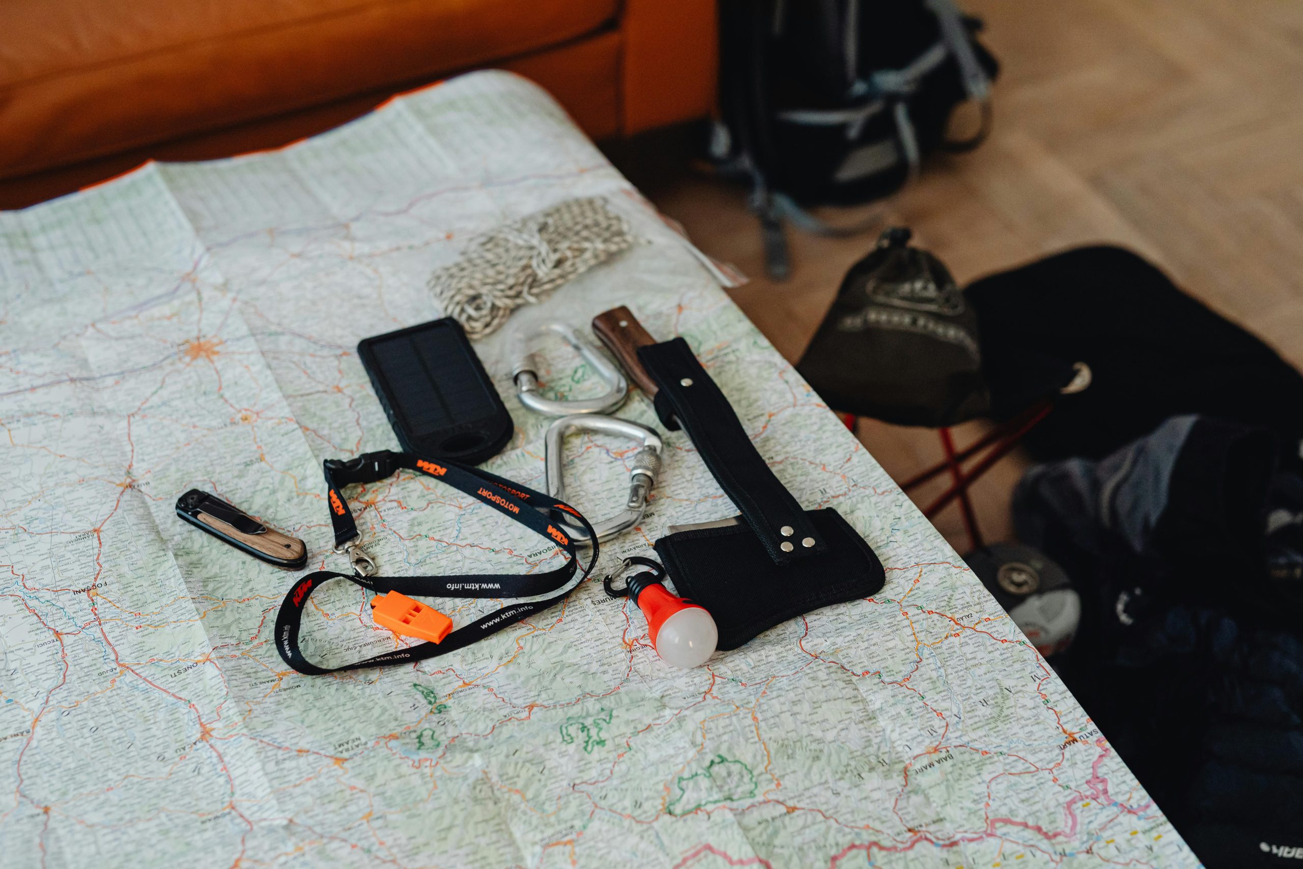 hiking trip checklist showing how to prepare for a hiking trip with light essential gear