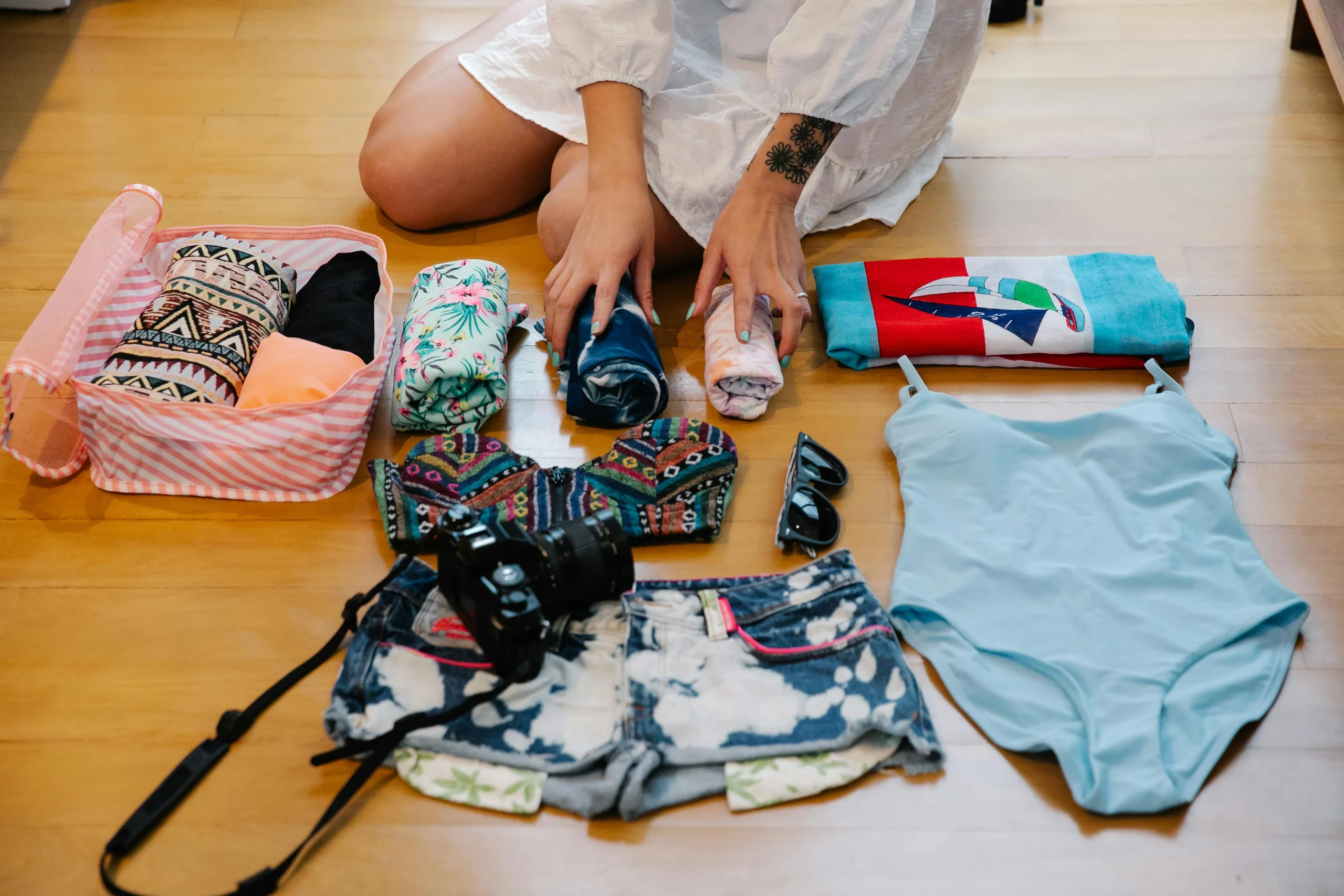 how-to-pack-for-a-trip-using-packing-cubes-and-rolled-clothing-in-a-suitcase-scaled How to Pack for a Trip Without Forgetting the Essentials