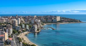 Valencia skyline view for travel