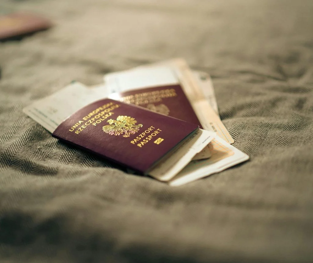 Travel checklist with passport, medicine, and notes