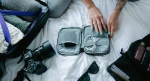 traveler packing small bag essentials